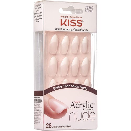 Salon Acrylic French Nude Kiss Nails