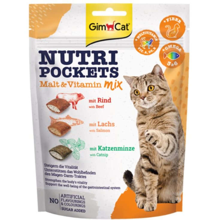 GIMCAT NUTRI POCKETS SEA MIX 150 GR