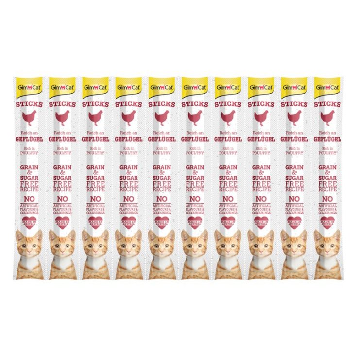 GIMCAT STICK LAMB AND POULTRY 4+1X5 GR