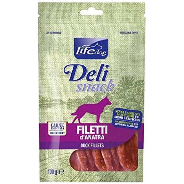 LIFE DOG CHIPS DUCK BLUEBERRIES 100G