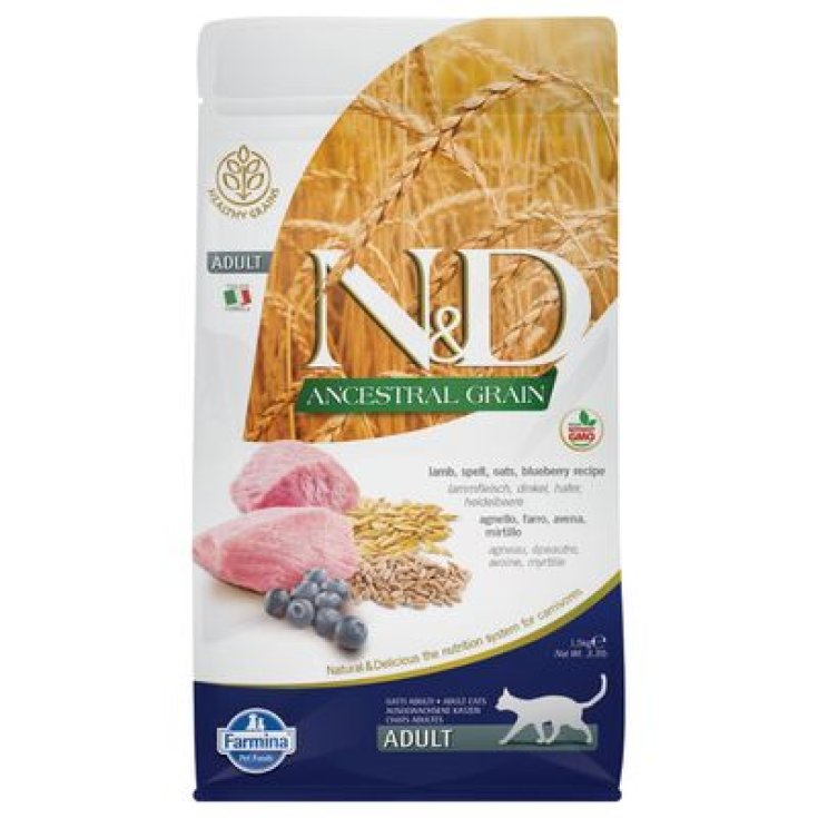 N&D SPIR LAMB CAT ADULT 1,5KG