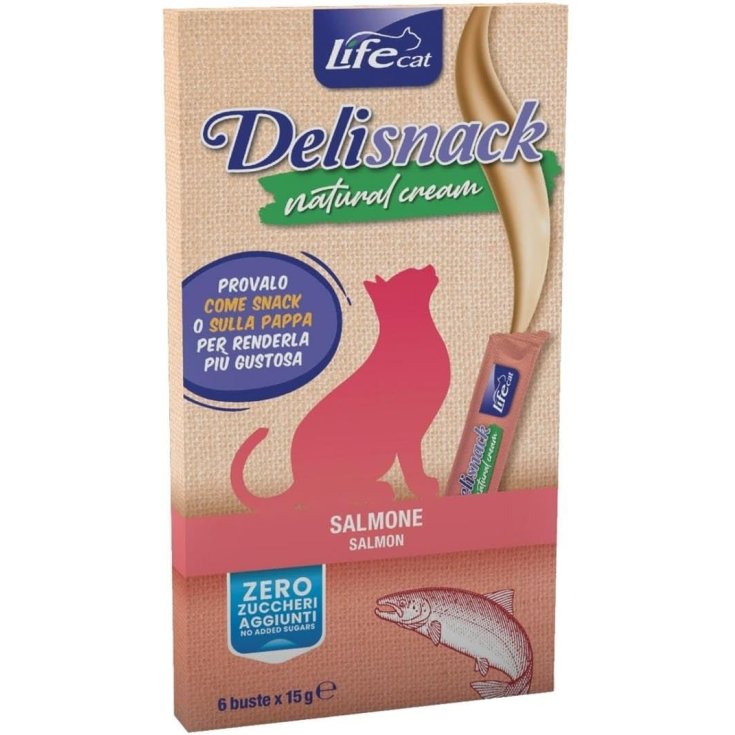 LIFE CAT NATURAL CREAM SALMON 6X15G