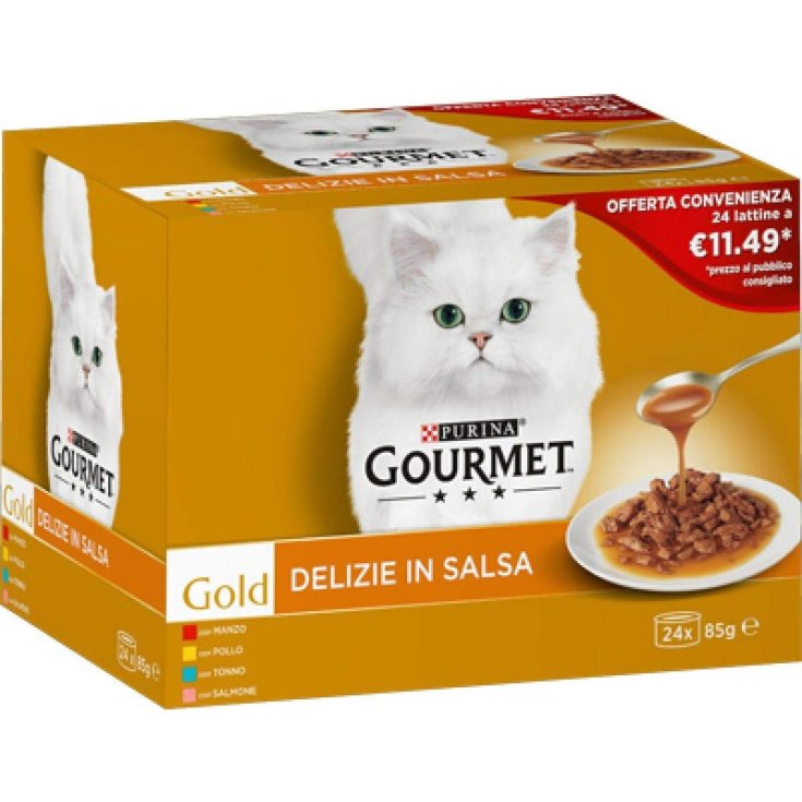 GOURMET GOLD DELIGHTS IN SAUCE 24X85GR