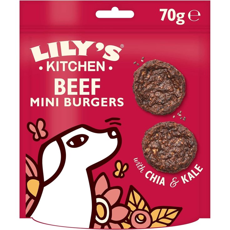 LK SNACKS DOG MINI BURGERS BEEF 70G
