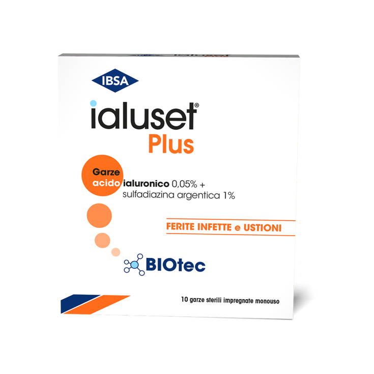 Ialuset Plus IBSA 10 Medicated Gauze 10x10cm