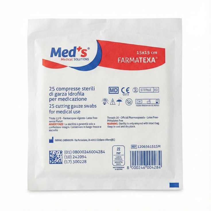 Gauze Meds St 12/8 15x15 25pcs