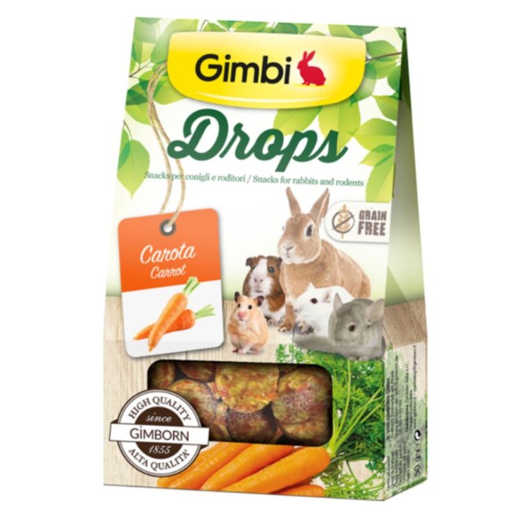 GIMBI DROPS WITH CARROTS 50GR