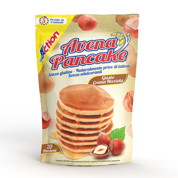 ProAction Oat Pancakes Hazelnut Cream 20 Servings ProAction Oat Pancakes Hazelnut Cream 20 Servings