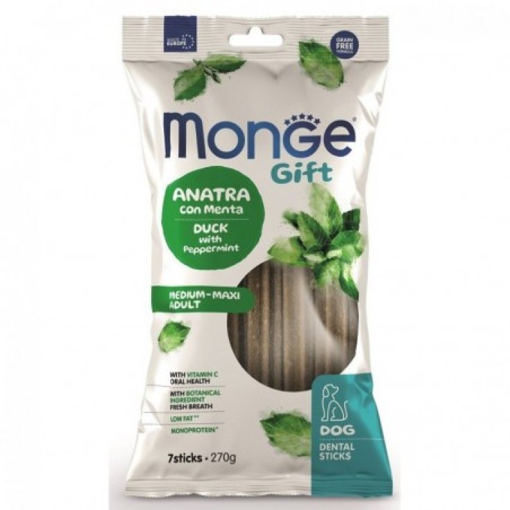 MONGE DOG DENTAL STK GIFT M&MX