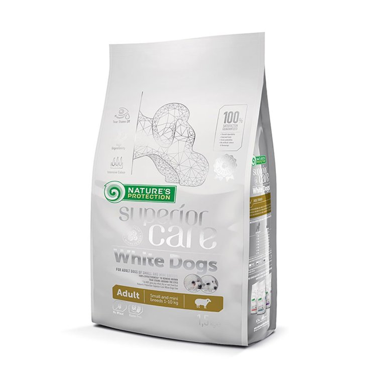 NP SC WHITE DOG LAMB A/SMALL 1.5KG