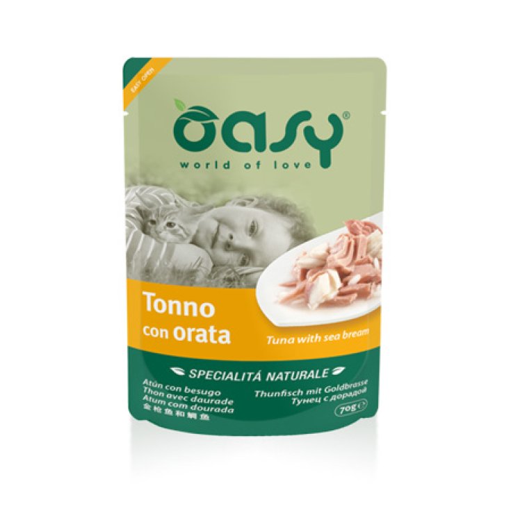 OASY WET CAT TUNA WITH SEABREAM 70G