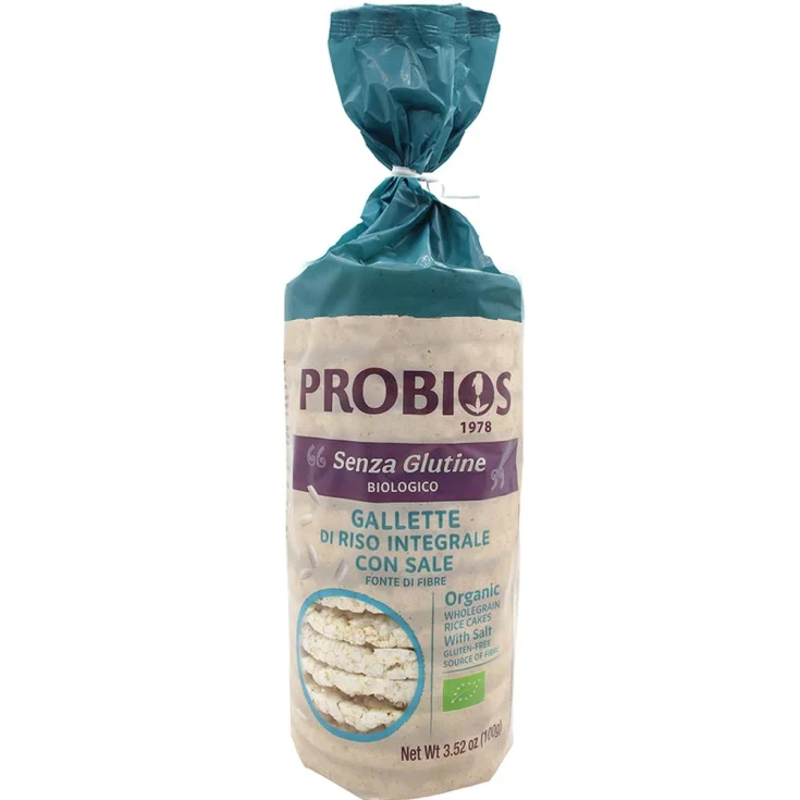 Rice & Rice Rice Cakes With Probios Salt 100g