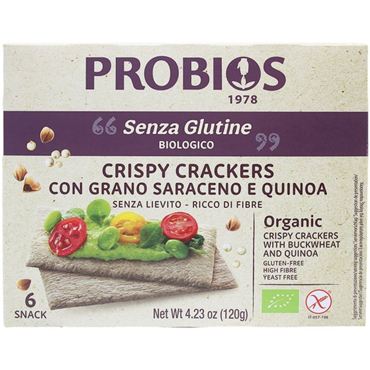 Other Cereals Crispy Crackers With Buckwheat And Quinoa Probios 120g