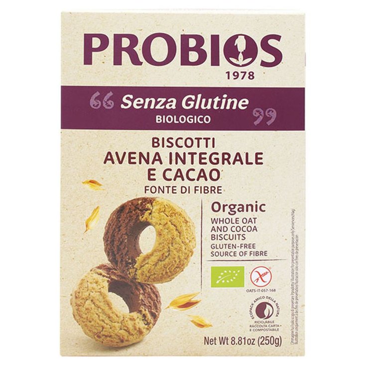 Other Cereals Oat And Cocoa Biscuits Probios 250g