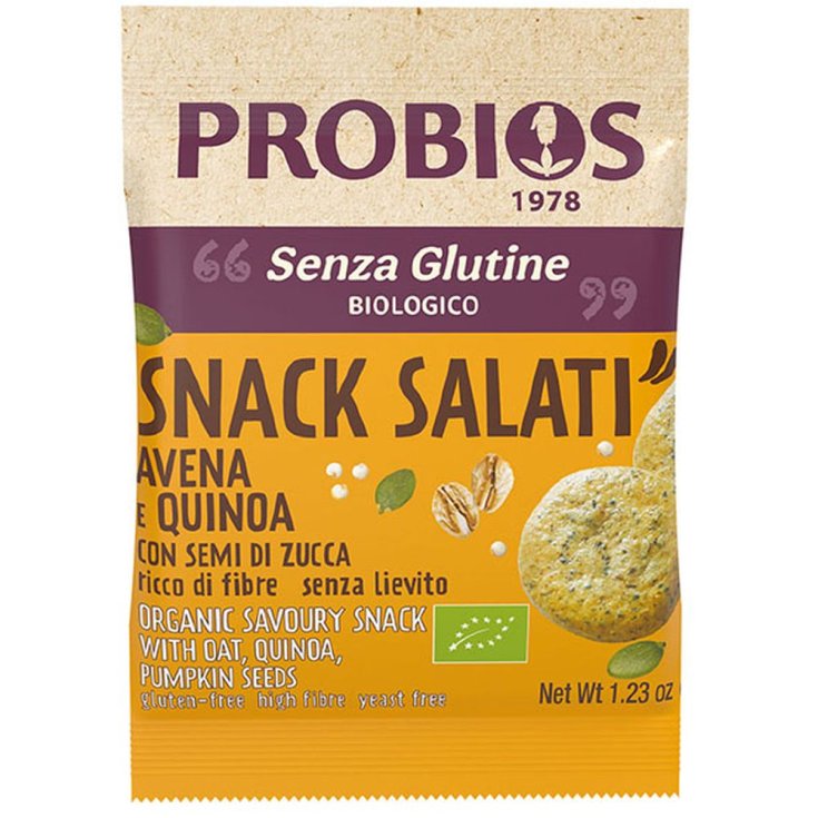 Other Cereals Snacks Oats And Quinoa With Pumpkin Seeds Probios 35g