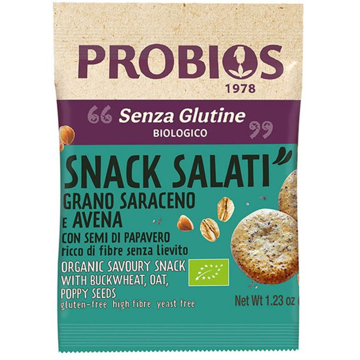 Other Cereals Snacks Buckwheat And Oats With Poppy Seeds Probios 35g