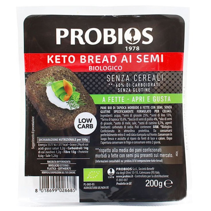 PROBIOS KETO BREAD WITH SEEDS 200G