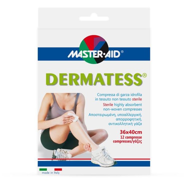 Master-Aid® Dermatess® Hydrophilic Gauze Compress in Sterile Non-Woven Fabric 36x40 12 Pieces
