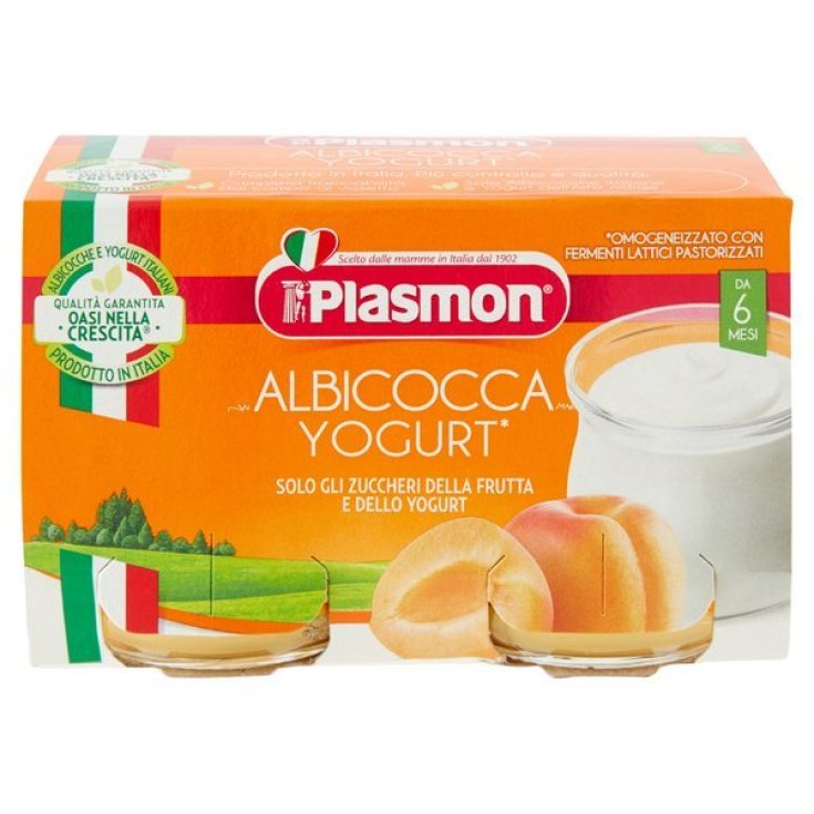 Plasmon Apricot Yogurt 2x120g
