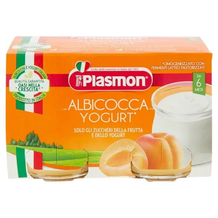 Plasmon Apricot Yogurt 2x120g
