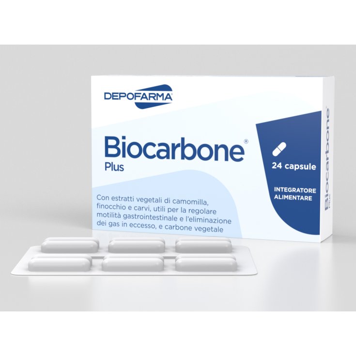 Depofarma BioCarbone Plus Food Supplement 12 Capsules
