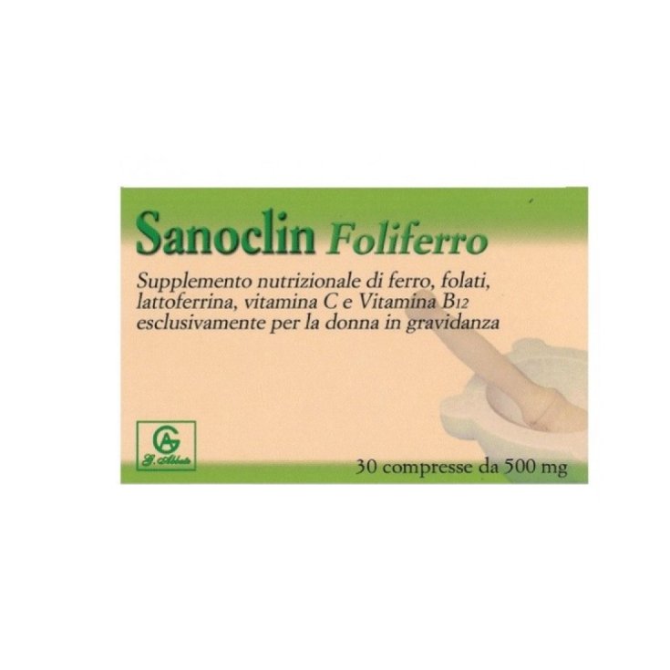 Sanoclin Foliferro Food Supplement 30 Tablets