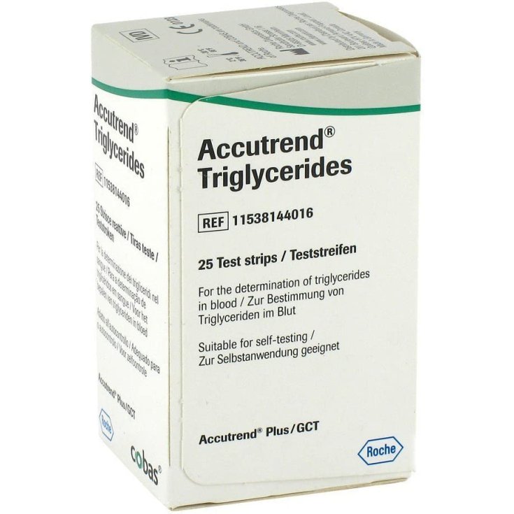 Roche Accutrend Triglycerides 25 Test Strips