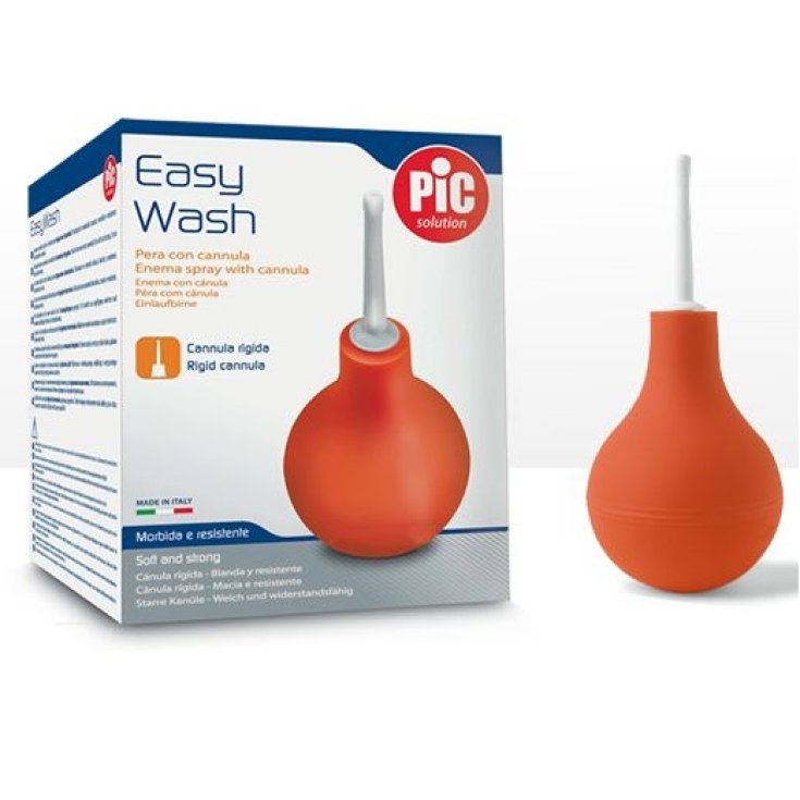 Pic Easy Wash Pear 8cm With Rigid Cannula