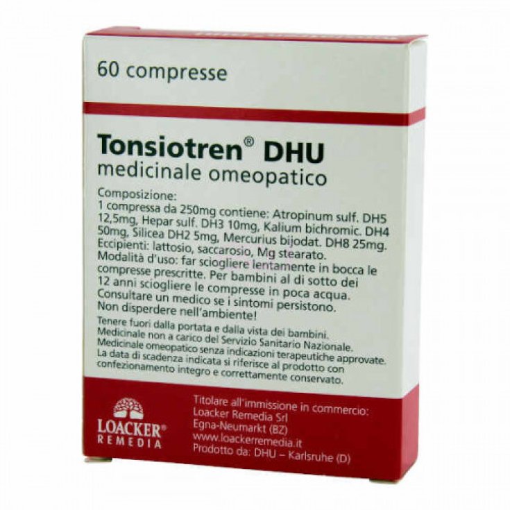 Loacker Remedia Tonsiotren Dhu 60 Tablets