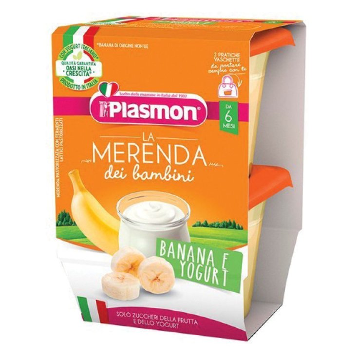 Plasmon Snack Yogurt Banana 120gx2 Pieces