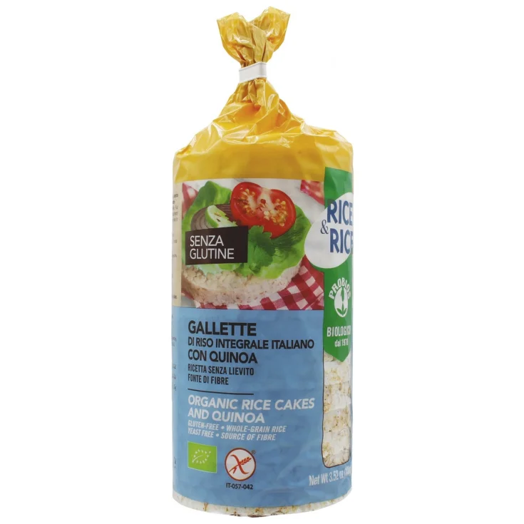 Rice & Rice Rice Cakes With Quinoa Probios 100g