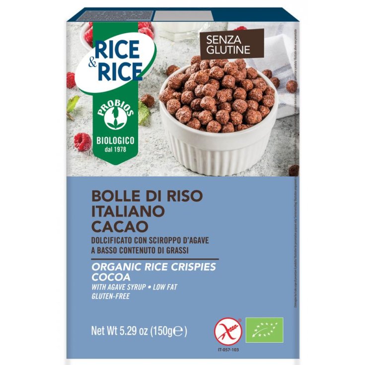 Rice & Rice Bubbles Of Rice With Cocoa Probios 150g