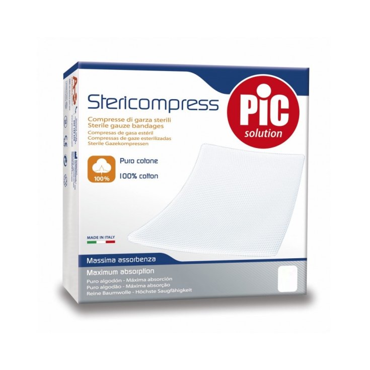 Pic Stericompress Sterile Gauze Cut 10x10cm 4 Sachets Of 25 Pieces