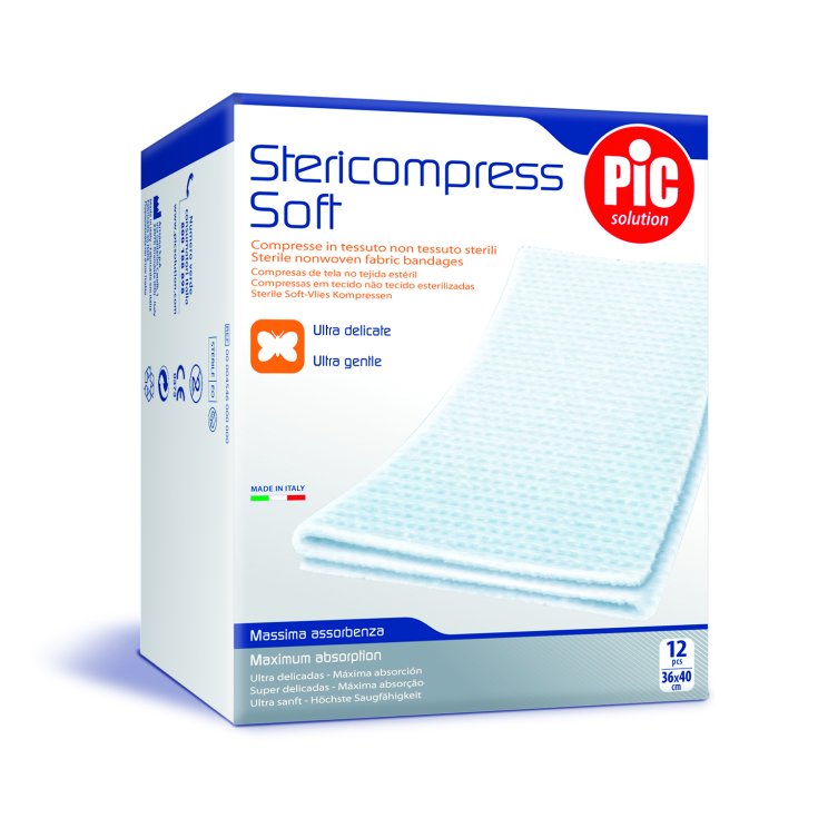 Pic Stericompress Sterile Gauze 36x40cm 12 Pieces