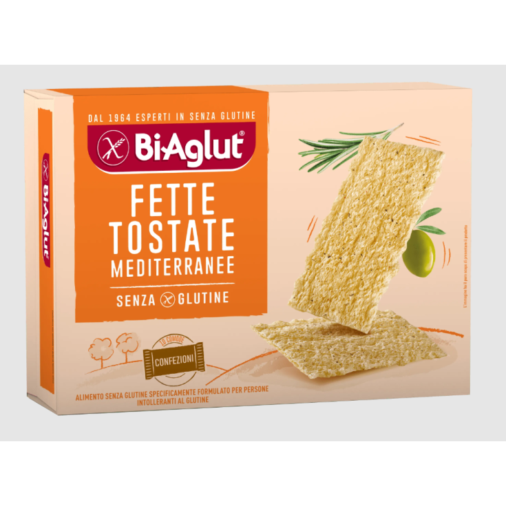 BiAglut® Gluten Free Mediterranean Toasted Slices 10 Single Portions