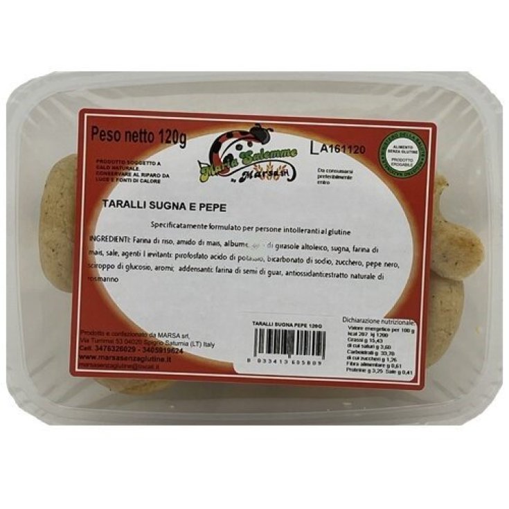 Maria Salemme Taralli Sugna And Pepper Gluten Free 120g