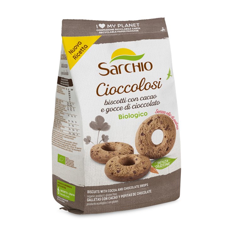 Sarchio Galletas Bio With Pepitas Choc Puro 200g