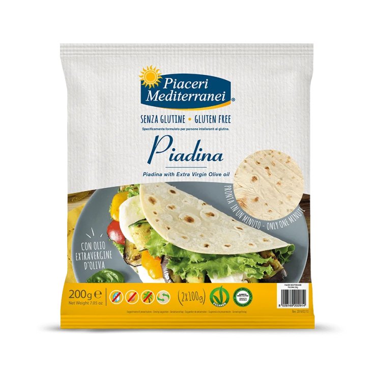 Piaceri Mediterranei Piadina Olive Oil Gluten Free 2x100g