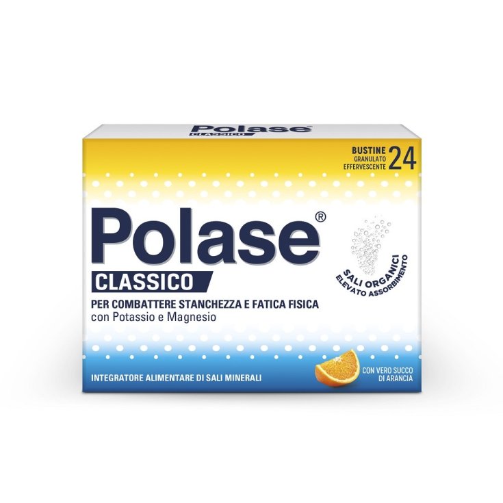 Polase Gusto Arancia Food Supplement Of Mineral Salts Gluten Free 24 Sachets