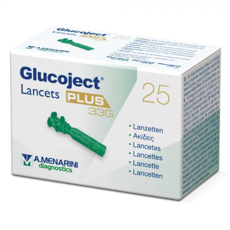 Menarini Glucoject Lancets Plus G33 25 Pieces