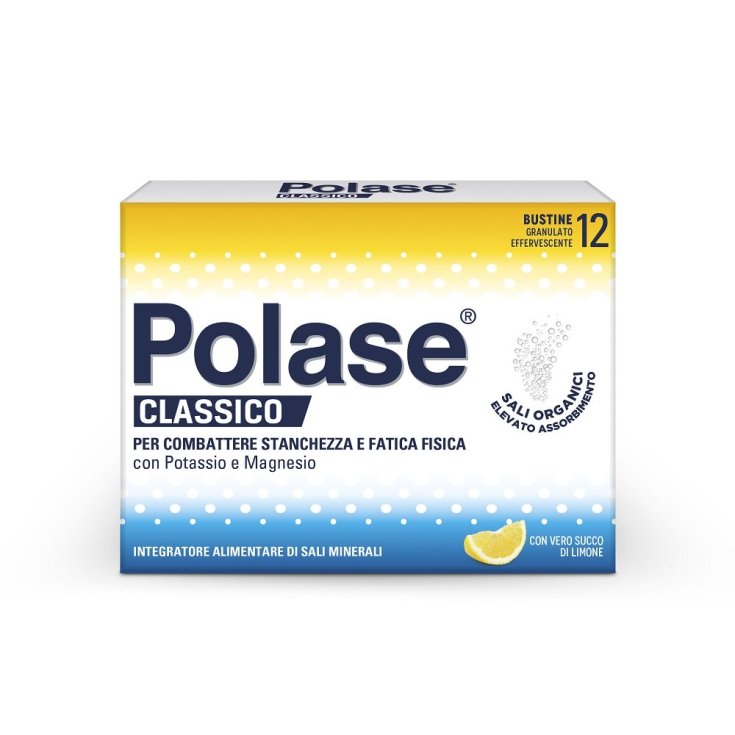 Polase Effervescent Granules Lemon Taste Food Supplement Gluten Free 12 Sachets