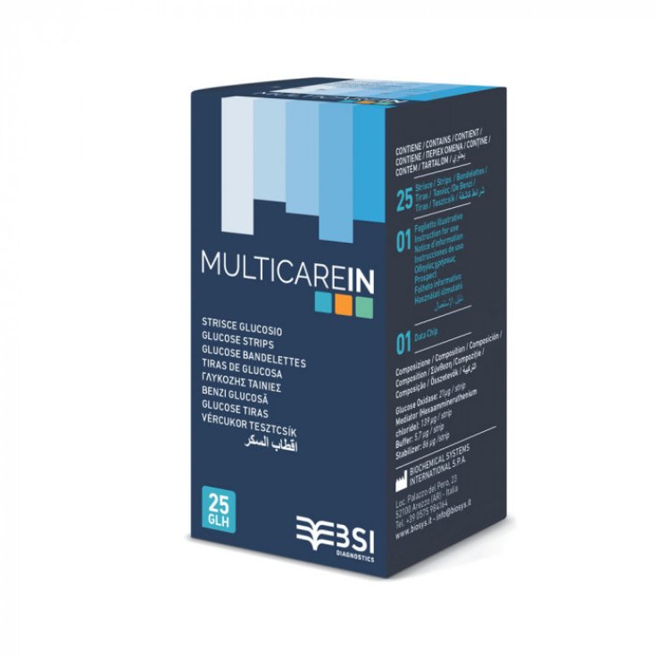 MultiCare IN Glucose 25 Strips For Self-analysis