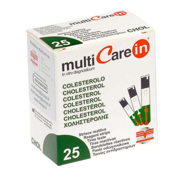 MultiCare IN Cholesterol 25 Strips For Self Test