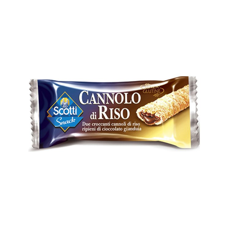 Scotti Snack Cannolo Rice Gluten Stuffing Chocolate Praline 25g