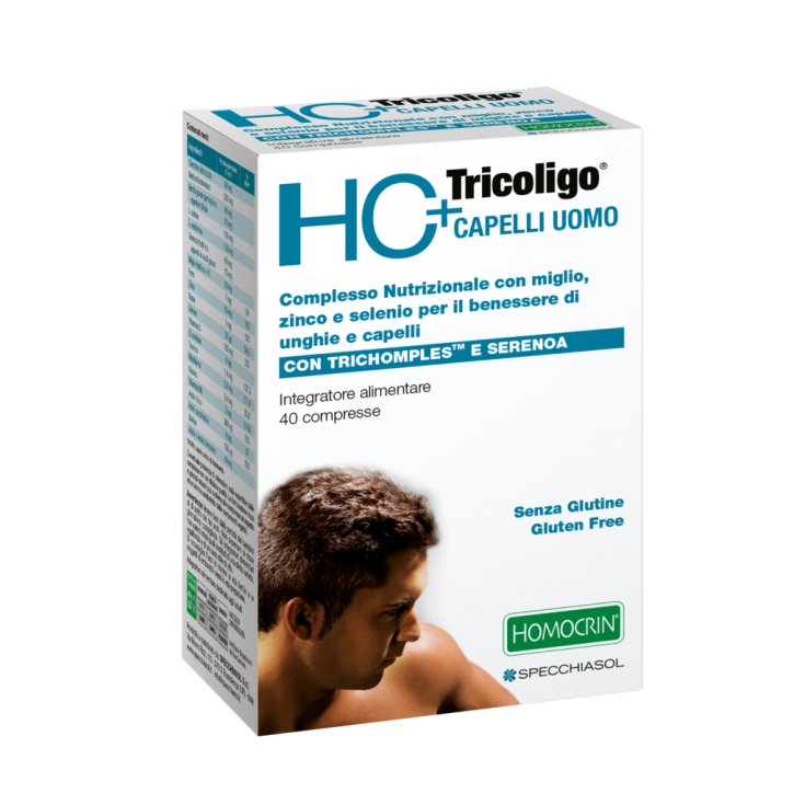 Specchiasol HC + Tricoligo® Men's Hair With Trichomples ™ And Serenoa 40 Tablets