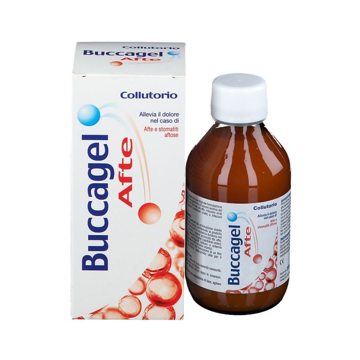 Curaden Buccagel Afte Mouthwash Relieves Pain in Case of Afte 200ml