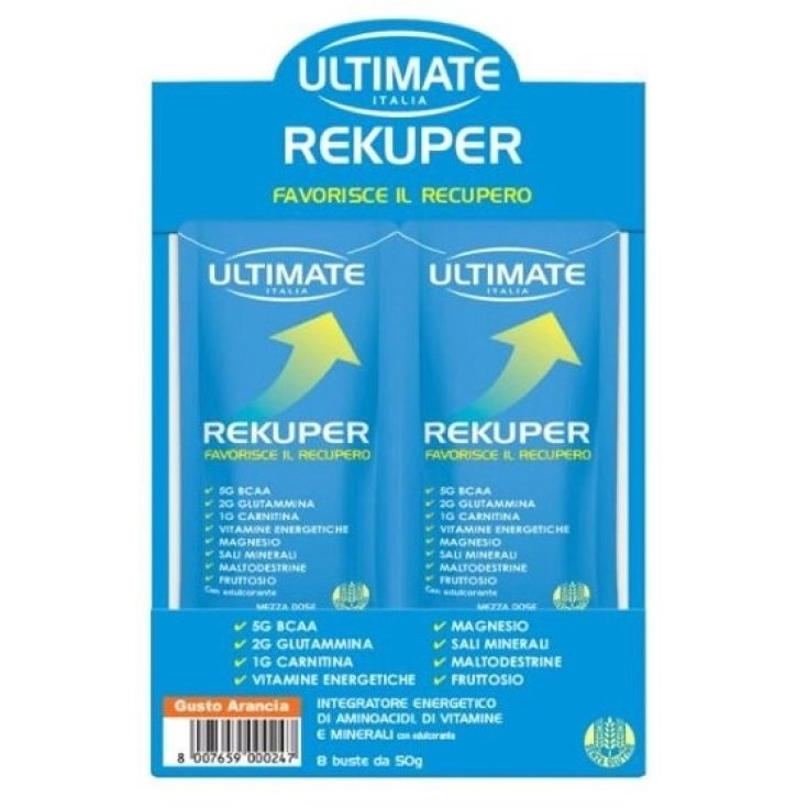 RECUPER Orange Ultimate Italy 8 Bags of 50g