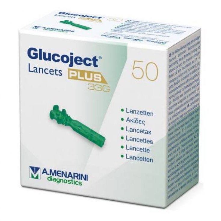 Glucoject Lancets Plus G33 A. Menarini 50 Pieces