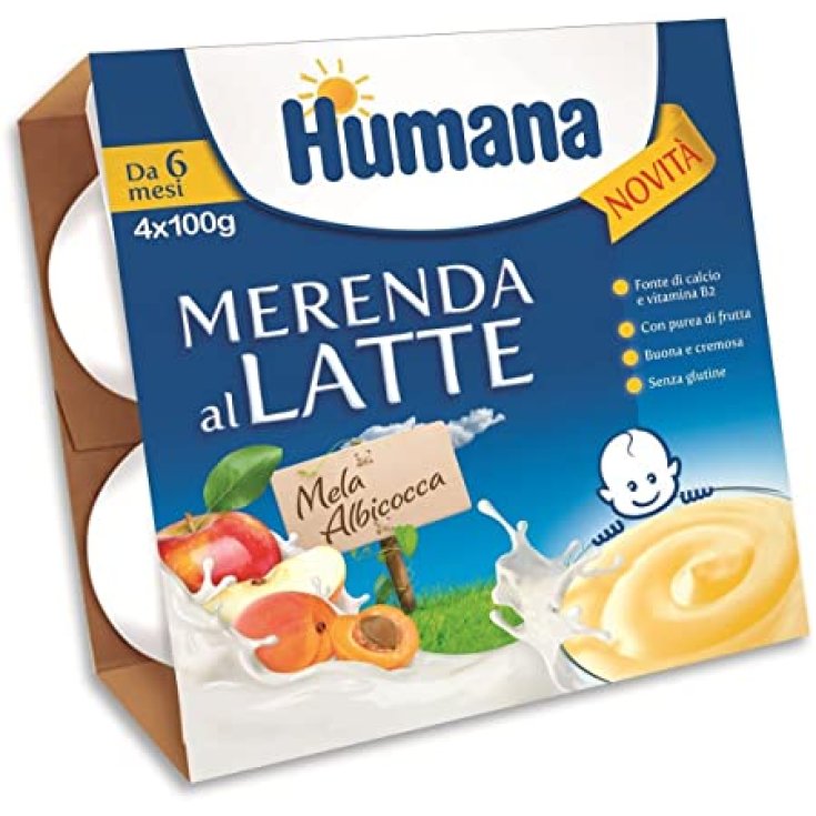 Humana Milk Snack Apple Apricot 4x100g