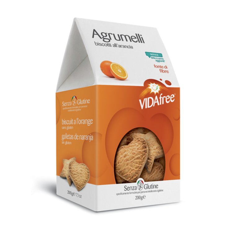 Vidafree Agrumelli Orange Biscuits Gluten Free 200g